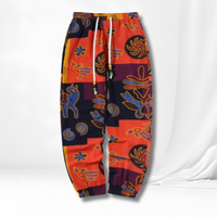 Zahara™ - Bequeme Hose mit Boho-Tribal-Print – Orange