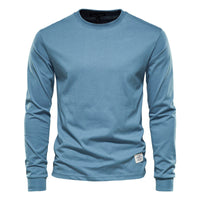 Wynne - Bequemes Langarmshirt – Hellblau
