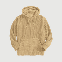 NIKLAUS - ÜBERGROSSES CORD-SWEATSHIRT – Beige