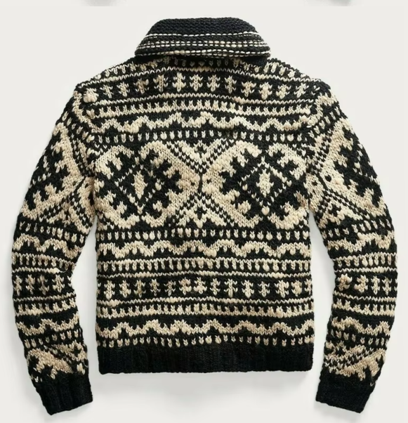 Lasevia | Winter Herrenpullover aus Wolle mit Reißverschluss