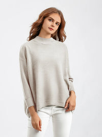 Samy - Übergroßer Pullover – Weiß