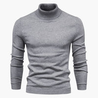 Finn | Exklusiver Rollkragenpullover – Grau