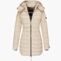 Melina | Daunenjacke mit Kapuze – Khaki