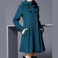 Solvara™ - Elegante Jacke mit Doppeltaschen und Kapuze – Dunkelgrün
