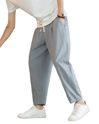 Rome Cotton Pantalon – Hellgrau