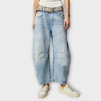 Anett | Locker sitzende Komfort-Jeans – Azurblau