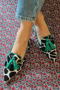 Błyska - Elegante Loafers mit verlängertem Zehenbereich – Grün