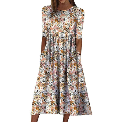 Linnea - Boho Casual Midi Kleid