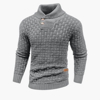 Gustav | Gemütlicher Strickpullover – Grau
