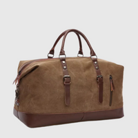 Samamet | Herren Vintage Reisetasche | Großes Fassungsvermögen – Khaki