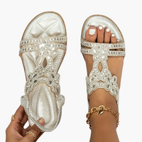Boho Style Orthopedic Sandals für Frauen – Comfort & Style – Silber