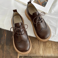 Vanessa - Klassische Oxford-Schuhe für Damen – Braun