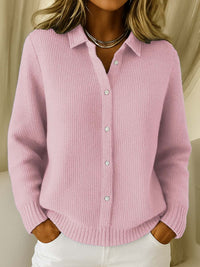 Linna™ | Klassischer Cardigan – Rosa