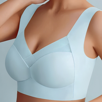 Sigrid - Komfortabler und nahtloser Damen-BH, 1+1 – Blau
