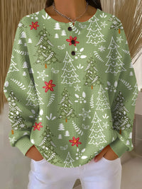Ingrid™ - Pullover mit Weihnachtsbaum-Motiv – Grün