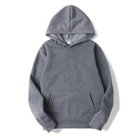 Damen Kapuzenpullover mit Kängurutasche | Lange Ärmel – Dunkelgrau
