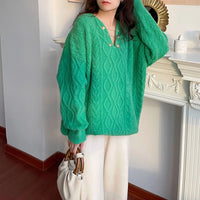Tyra - Eleganter Gemütlicher Pullover – Grün