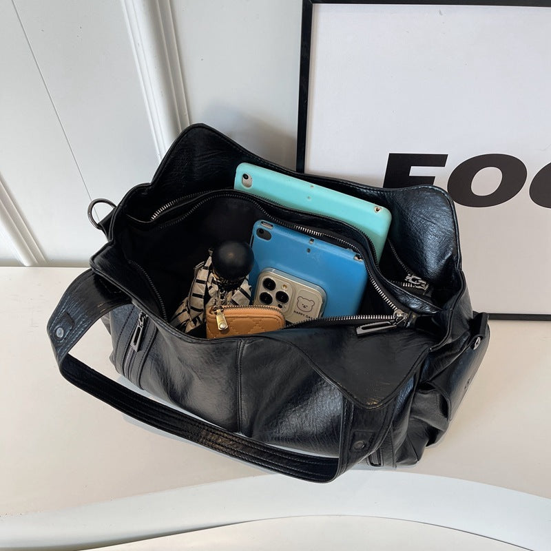 Aviana - Klassische Vintage-Lederhandtasche
