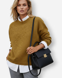Pullover mit Rundhals für Damen – Khaki
