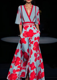 Maya - Stilvolles Kleid mit Ärmeln – Rot