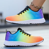 Damen-Sneaker mit Leichtbauweise | sportliche Ausrichtung – Regenbogen