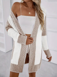 Livoranie | Anspruchsvoller, gemütlicher Cardigan mit Farbblock – Weiß