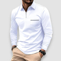 Ralph | Long Sleeve Polo Shirt – Weiß