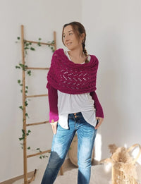 Marina™ Elegante Boho-Wärme – Rosenrot