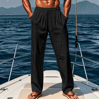 Timo | Atmungsaktive Baumwoll-Sporthose – Schwarz