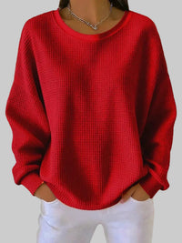 Camille | Leichter Sommerpullover – Rot