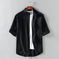 Max | Herren Button-Up Shirt Oliver im eleganten Stil – Schwarz