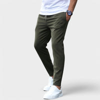 Niklas | Moderne Stretch-Herrenhose – Dunkelgrün