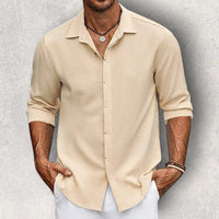 Dexter | Hemd mit schmaler Passform – Beige