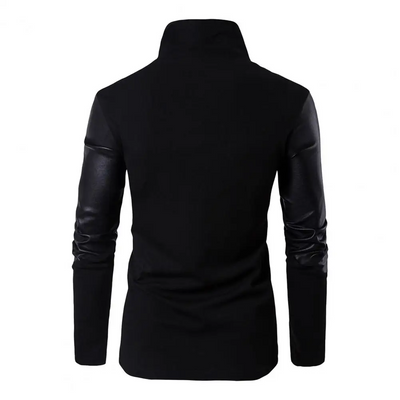 Leopold | Gemütlicher Rollkragenpullover mit asymmetrischem Reißverschluss für Herren