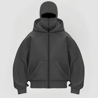 ULRICH - PULLOVER MIT INTEGRIERTER BALACLAVA – Grau