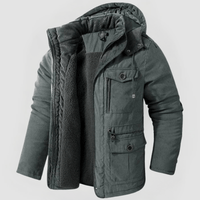 MARCO - SCHNEEJACKE MIT FLEECEFUTTER – Hellgrau