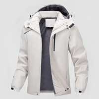 STEFFEN - WASSERDICHTE JACKE MIT FLEECEFUTTER – Weiß