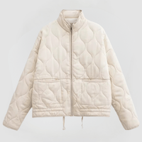 BERIT - GESTEPPTE JACKE MIT LOCKERER PASSFORM – Beige