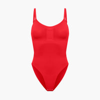 Bodysuit Sculpting Shapewear mit Slip – Rot