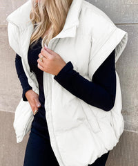 Modische Weste für Damen | Winter – Weiß