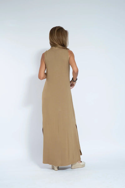 Carmela | Elegantes langes Kleid mit Strickjacke