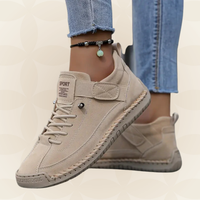 Margreet - Damen Bequeme Orthopädische Sneakers mit Dämpfung – Beige