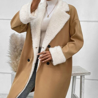 Lunah | Eleganter Damen-Wollmantel, lang, warm und leger