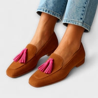 Regina | Gepolstert Schlupf Loafer – Braun