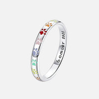 Eleganter Pfoten-Ring aus 925er Sterlingsilber von SENA – Silber