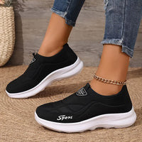 Solirae - Stützender orthopädischer Walking-Sneaker – Schwarz