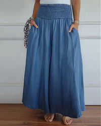 GESA - HOSE MIT ELASTISCHEM BUND – Blau