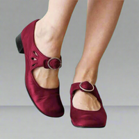 Annelore | Neuer Stil Damenschuhe Einzelne Schuhe – Bequem und Elegant – Dunkelrot