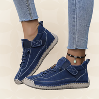 Margreet - Damen Bequeme Orthopädische Sneakers mit Dämpfung – Blau
