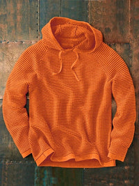 BRANT - STRICKPULLOVER MIT KAPUZE – Orange
